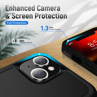 Phonix Case For iPhone XR Black Armor Light Case