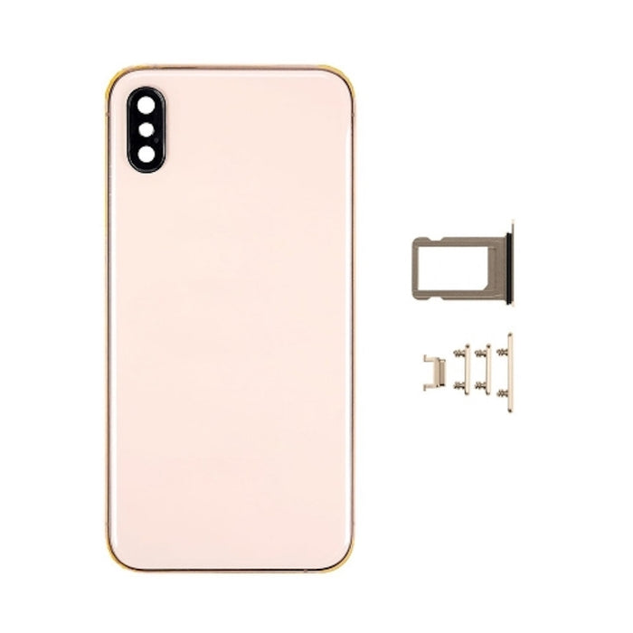 Rear Housing for iPhone XS Golden  (No logo)