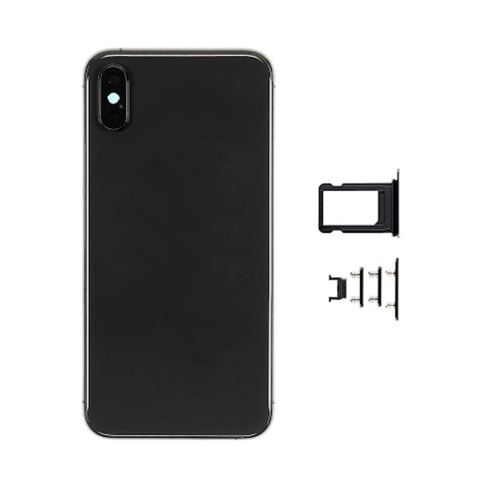 Rear Housing for iPhone XS Black (No logo)
