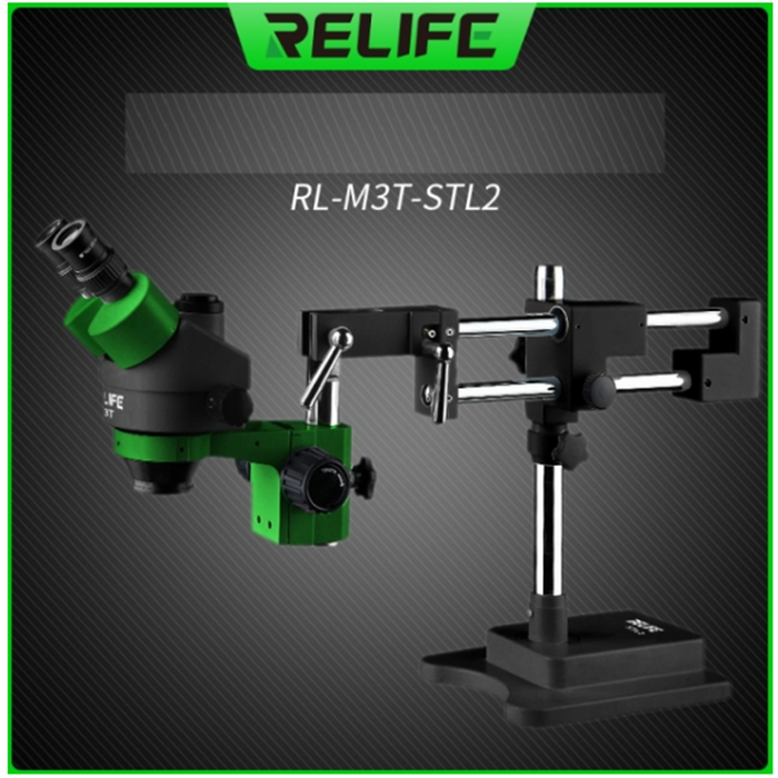 Three Observation Holes Microscope RL-M3T-STL2 RELIFE 7X-45X Zoom