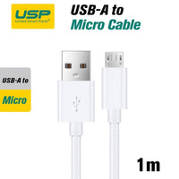 1M Micro to USB-A Mini White Cable  USP no package