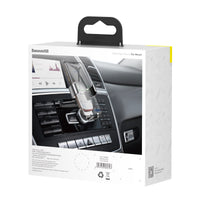 Metal Age Gravity Car Mount Silver Phone Holder Baseus