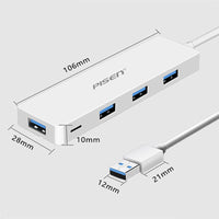 USB-A  to 4 USB 3.0 HUB Charging Port Adapter LS-RDK-DS03-150 PISEN (0.15m)