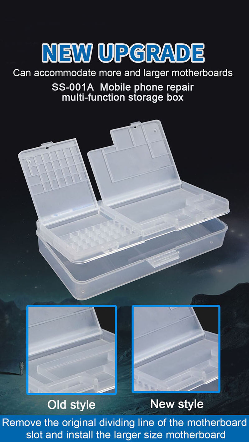 SUNSHINE SS-001A mobile phone repair tool storage box mobile phone LCD screen motherboard IC assembly plastic storage box