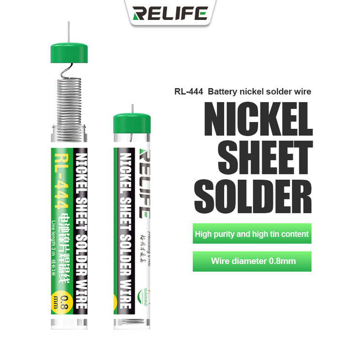 RELIFE RL-444 battery nickel solder wire/0.8MM