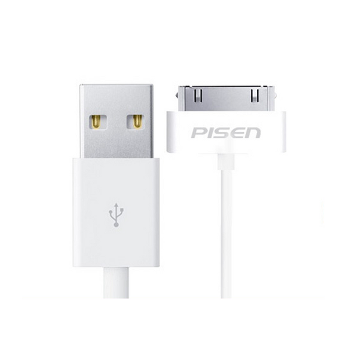 For iPhone 4 to USB A Charging Cable PISEN 0.8m