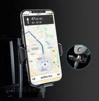 PISEN Gravity-Activated Car vent Mount Vent Phone Holder Electric Bracket Wireless Charger Qi car Holder(15W)Black