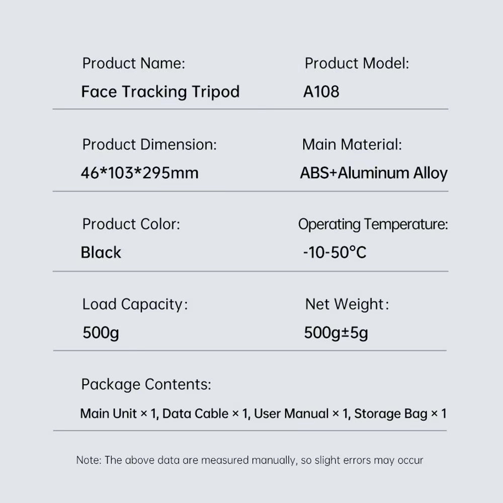360° Smart Auto-follow Shooting Auto Face Tracking Gimbal