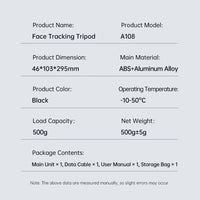 360° Smart Auto-follow Shooting Auto Face Tracking Gimbal