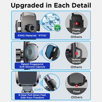 Mechanical Car Phone Holder—Windshield Mount