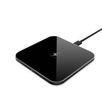 15W Metal Universal Ultra Slim Wireless Charging Pad( Black)