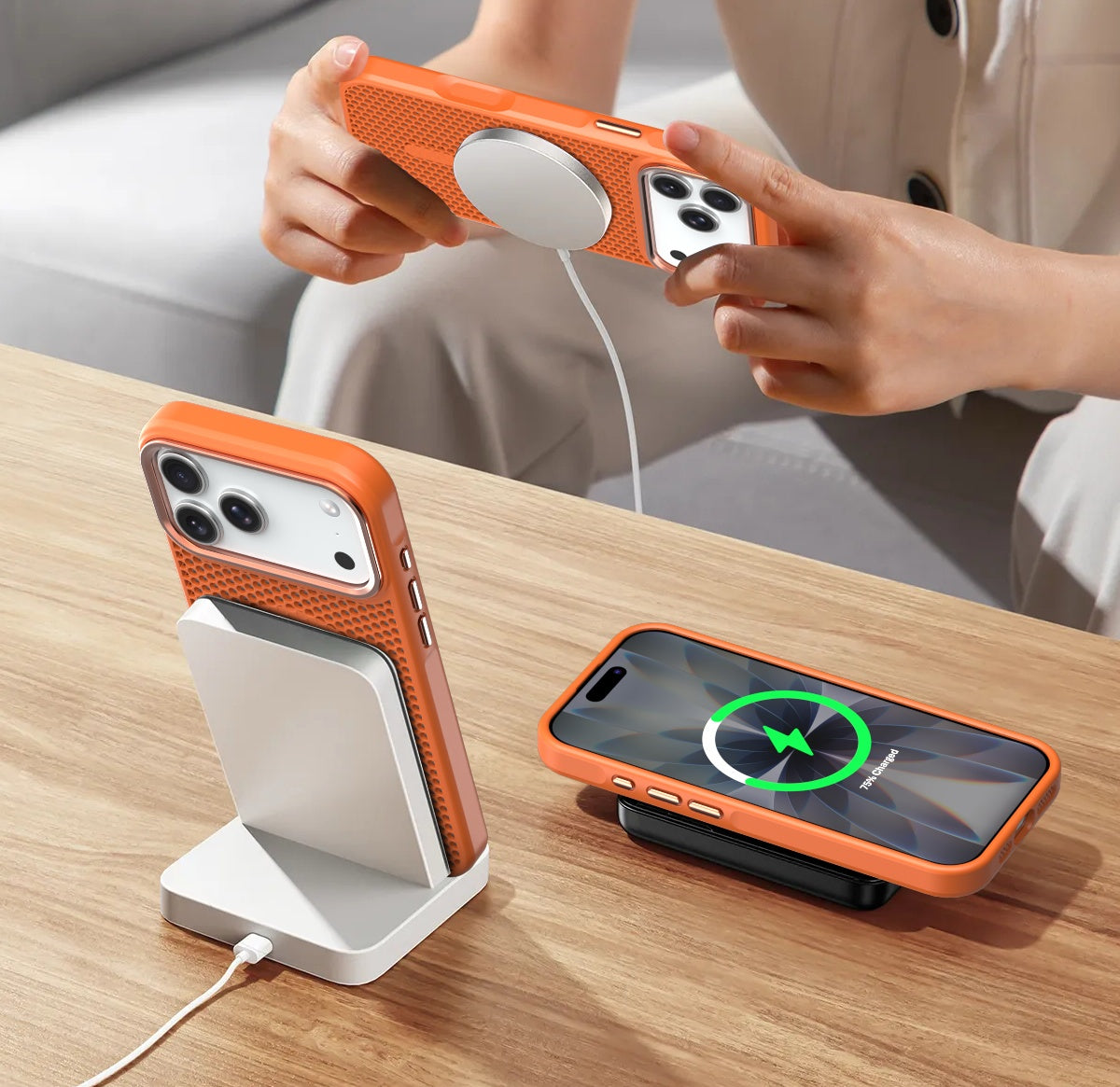 USP 3D Mesh Armor Case for iPhone 17 Pro Compatible With Magsafe