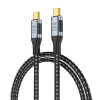 1M HyperLink X Thunderbolt 4 USB-C to USB-C Cable Charge & Video Black （USB 4 - 40Gbps, 240W, 8K/60Hz)