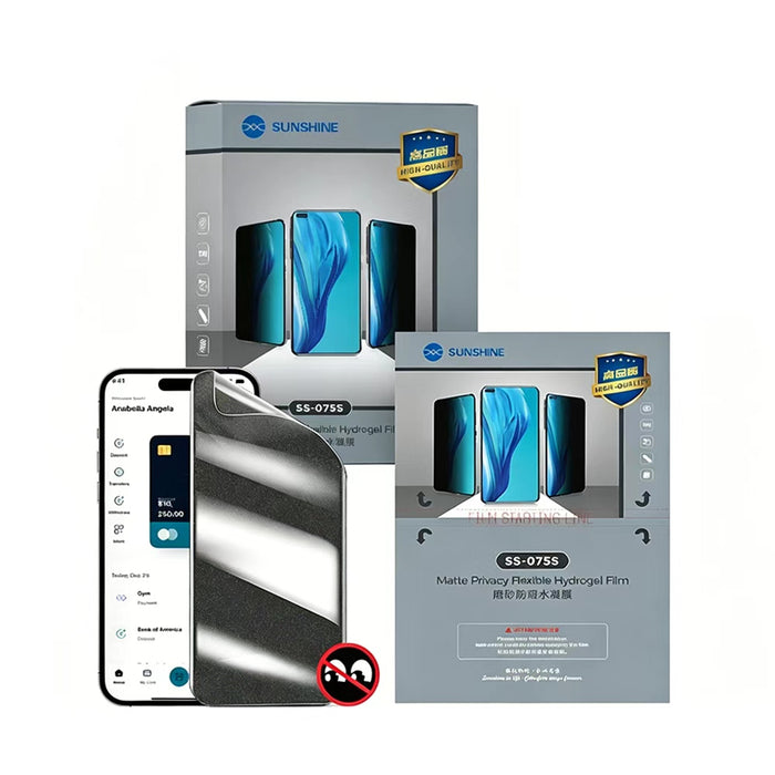 Privacy Matte (075S) / Privacy Clear (057NS) Hydrogel Film (50PCS/10PCS) SUNSHINE