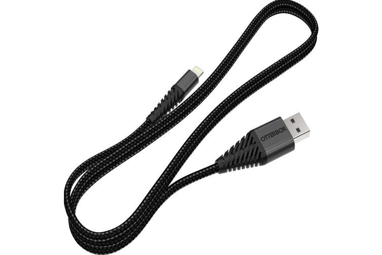 OtterBox MFi Lightning to USB-A Nylon Weaving Cable (1M) Black