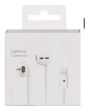 Earphones Apple Lightning with Controller Compatible With （Bluetooth connection，Suitable for iPhone 5 to iPhone 14 series）