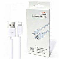 1M Lightning to USB-A Mini White Cable  Phonix