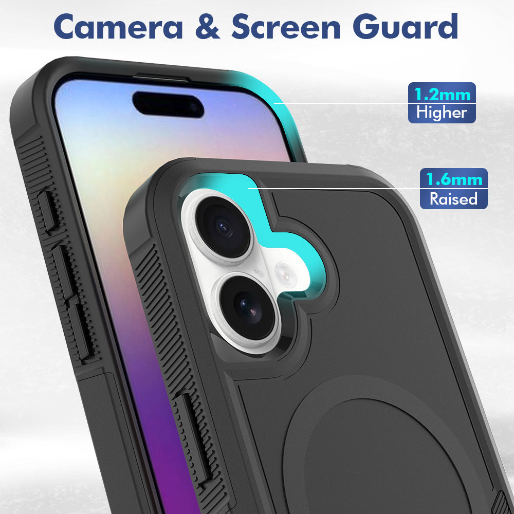 USP Case For iPhone 17 Black Armor Light Case Compatible With Magsafe