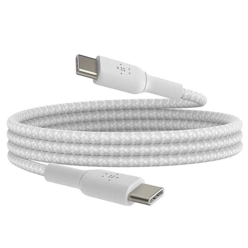 2M 100W Belkin BoostCharge USB-C to USB- C Cable - White