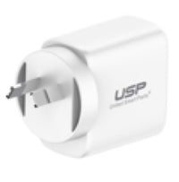 Soft bundle:30W USB A + TYPE C PD Quick Wall Charger plus 2M USB-C to USB-C White Cable USP