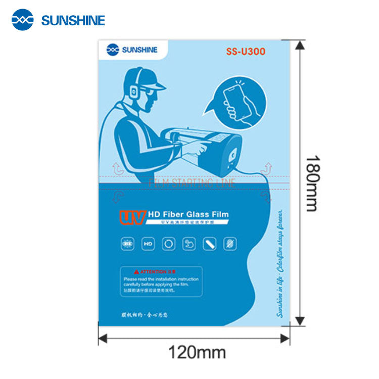 SUNSHINE SS-U300 UV Fiberglass Protective Film (25 PCS/Box)