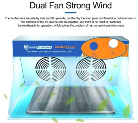SUNSHINE SS-917C mini Dustless Worktable