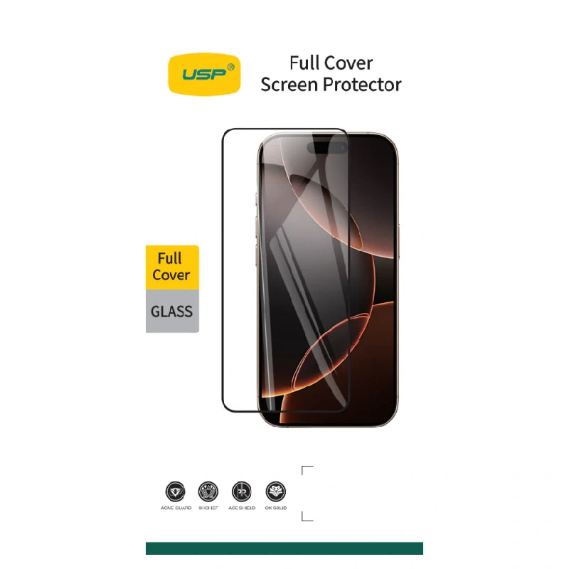 USP Full Cover Screen Protector For iPhone 17 Pro Max / 16 Pro Max (10 PCS/Box)