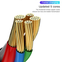 Phonix 3M Black Braided USB-C to USB-A Cable Charge & Connect