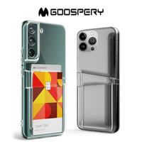 Goospery Case For iPhone 14 Plus Dual Pocket Jelly Case With 2 Cards Storage