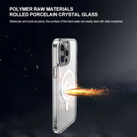 Phonix Case For iPhone 15 Pro Max Clear Rock Shockproof Case Compatible with MagSafe