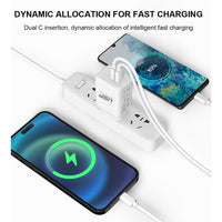 45W GaN Power Adaptor Dual USB-C PD-White