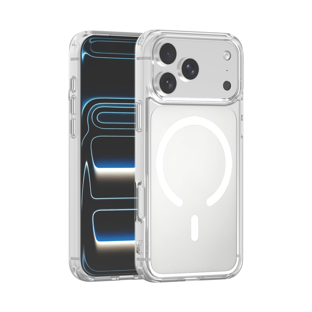 USP Case For iPhone 17 Pro Max Clear Rock Shockproof Case with MagSafe