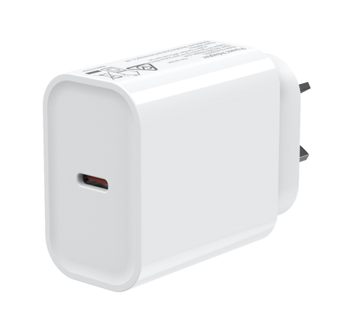 45W GaN Power Adaptor single USB-C PD-White