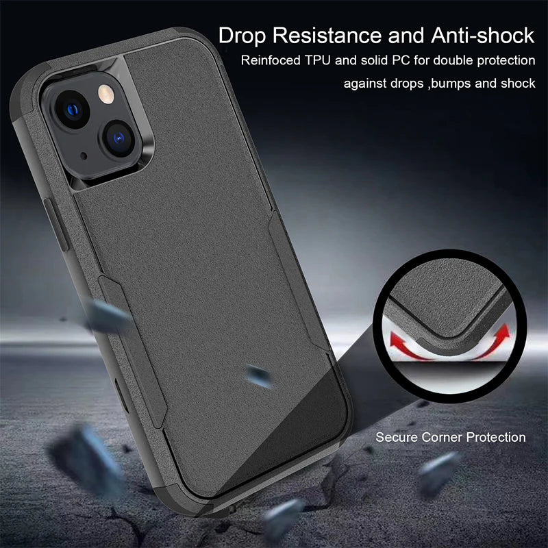 Phonix Case For iPhone 11 Pro Black Armor (Heavy Duty) Case