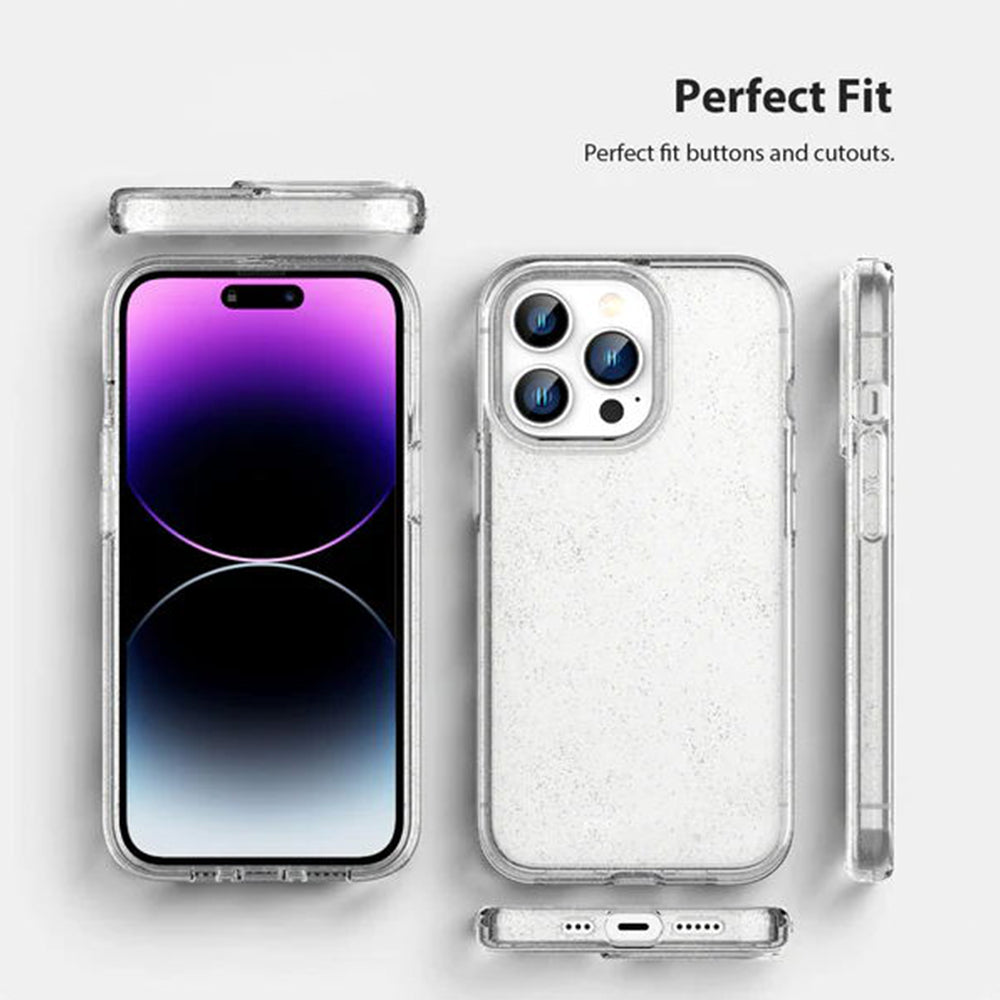 Phonix Case For iPhone 14 Pro Max Clear Rock Soft Tpu Case Stardust