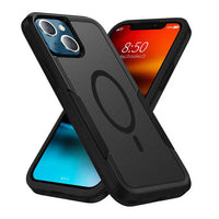 Phonix Case For iPhone 15 Pro Black Armor Light Case Compatible With Magsafe