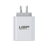 65W GaN 2 Ports USB-C PD Super Fast Laptop Wall Charger USP 2 Years Warranty