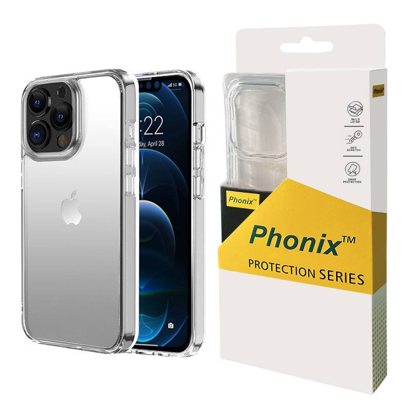 Phonix Case For iPhone 15 Pro Max Clear Rock Shockproof Case