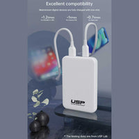 USP Mini Power Bank 5K mAh (5000mAh) White