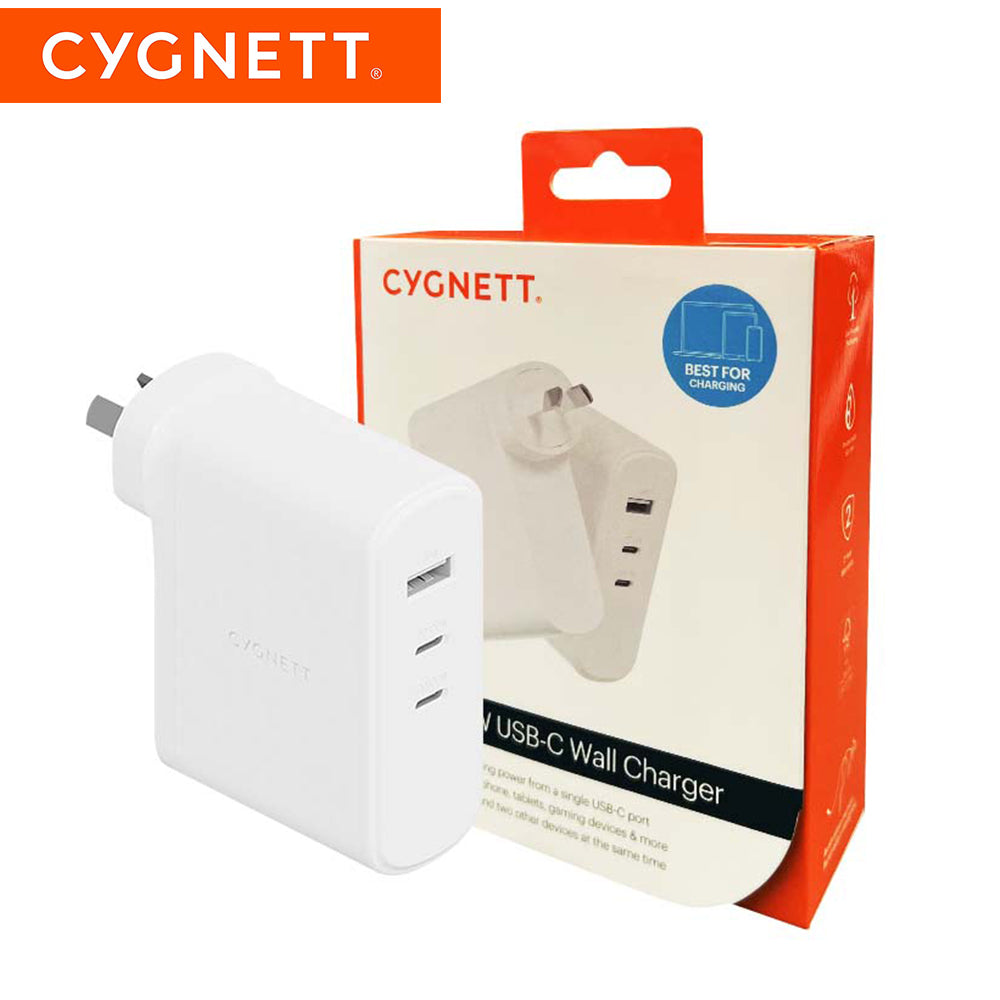 Cygnett PowerMaxx 100W Multiport GaN Wall Charger White