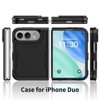 USP Case For iPhone Duo 7.6'' Black Armor Light Case Compatible With Magsafe