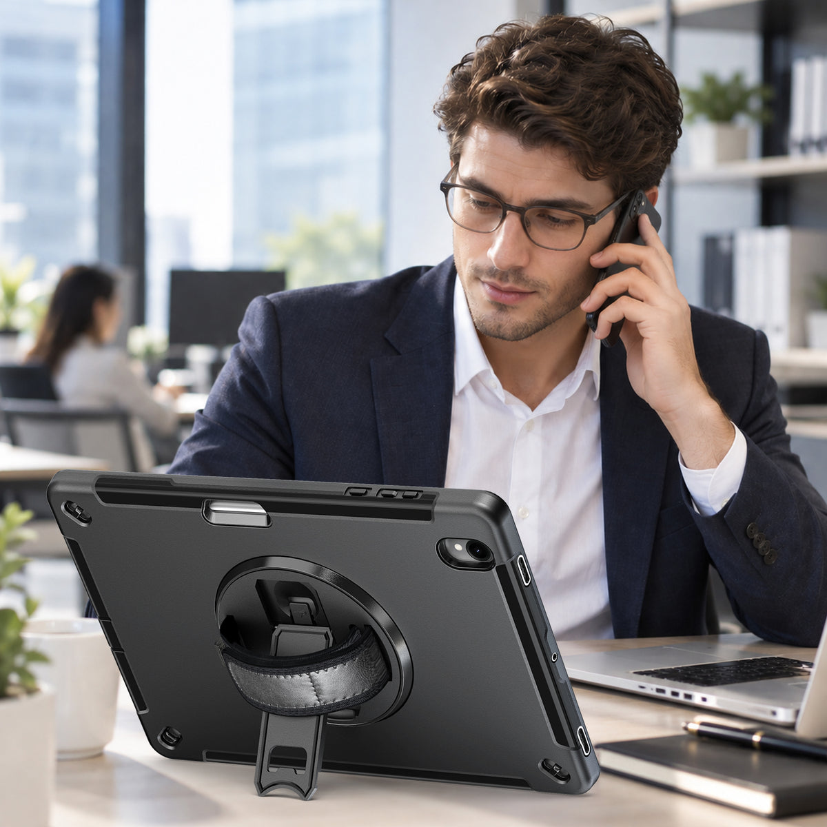 Rugged Case with Pen Holder for Galaxy Tab S12 Plus