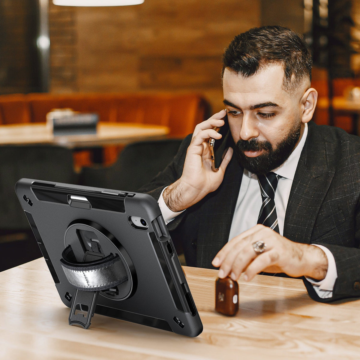 Rugged Case with Pen Holder Screen-Less for Galaxy Tab A9 Plus 11" Generic