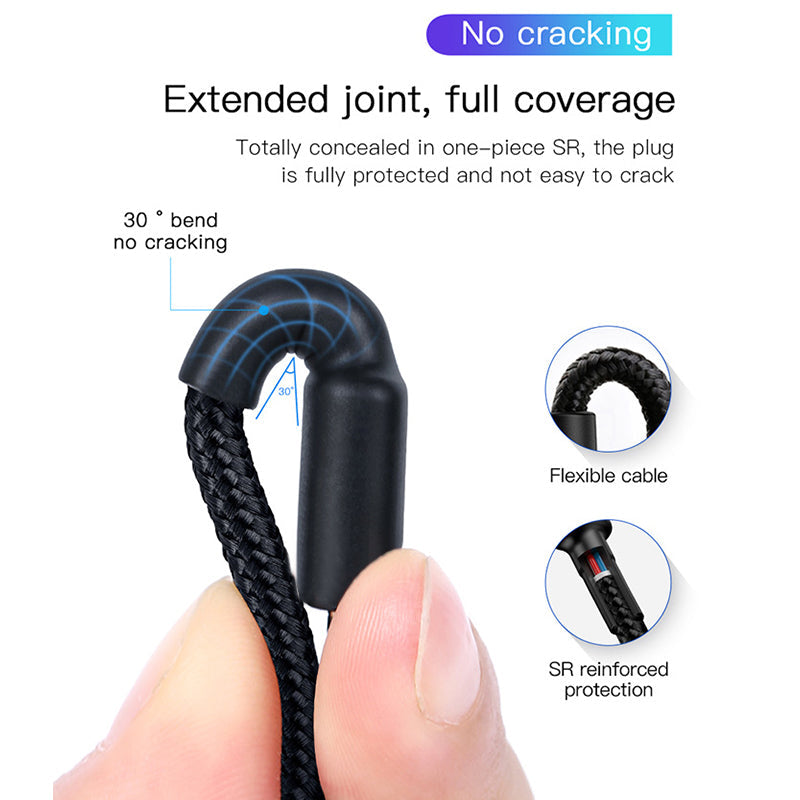 2M BoostUp Cafule USB-C to USB-C Cable Charge & Connect Black USP