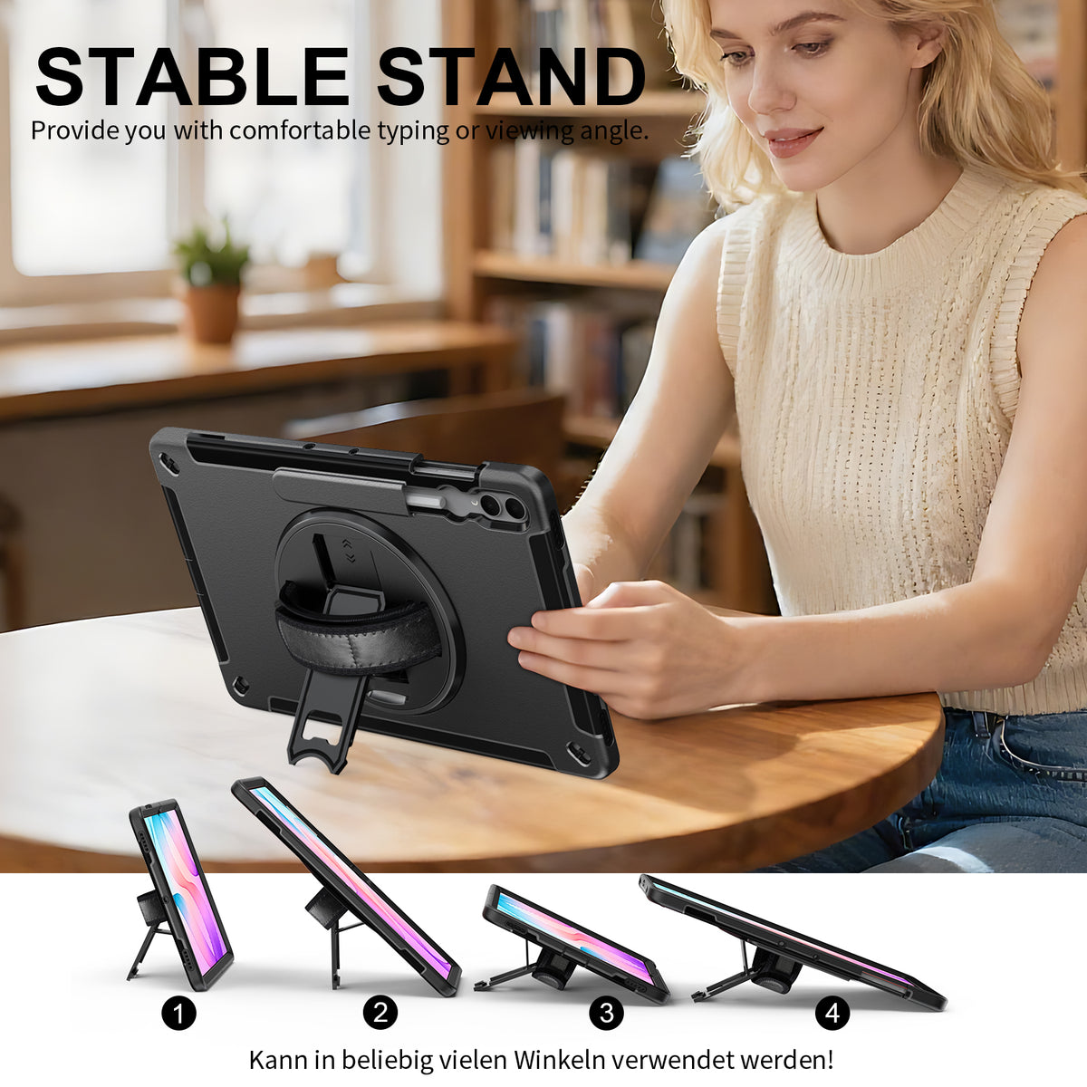 Rugged Case with Pen Holder for Galaxy Tab S12 Ultra
