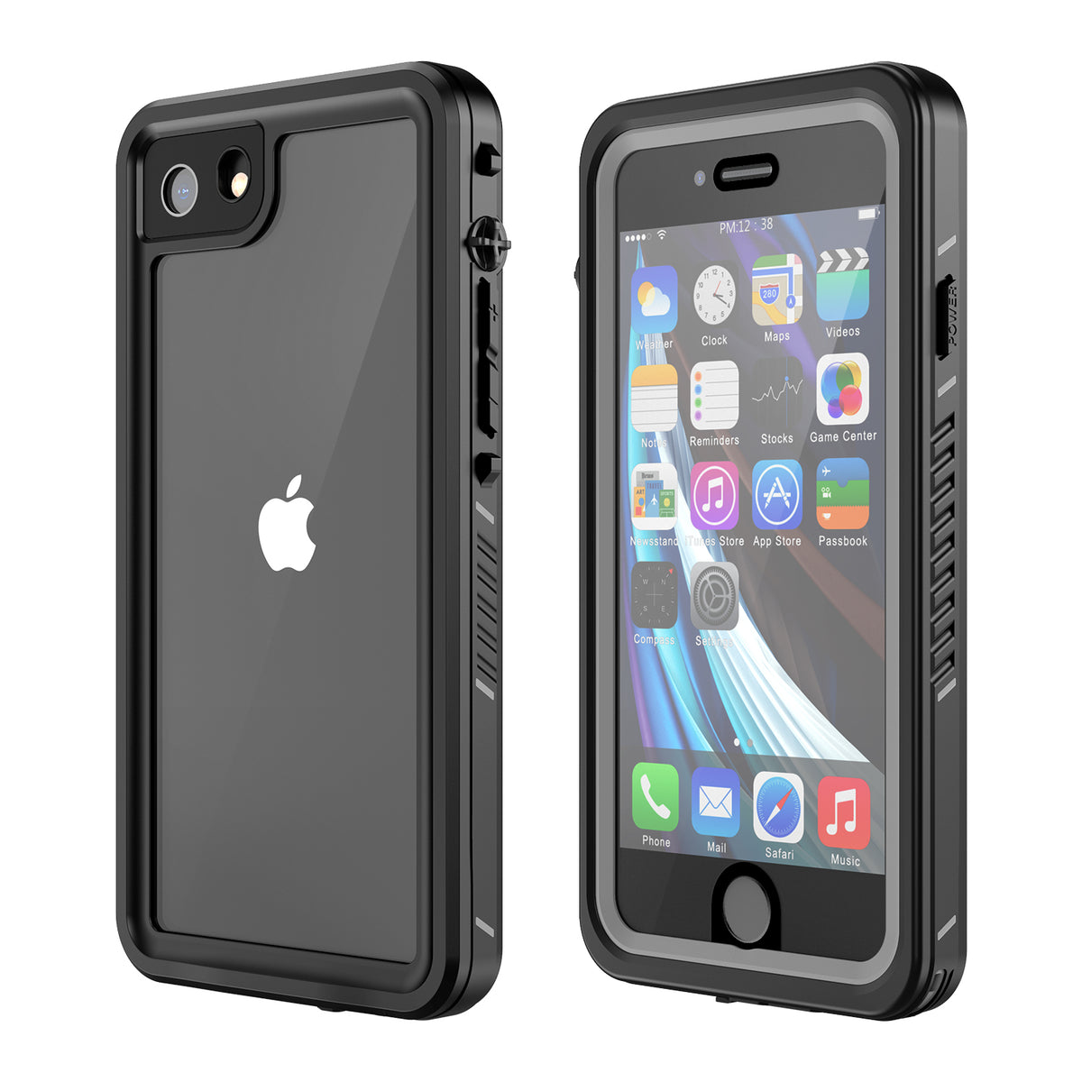 USP iPhone 7/8/ SE (3rd & 2nd Gen) Waterproof Case Black