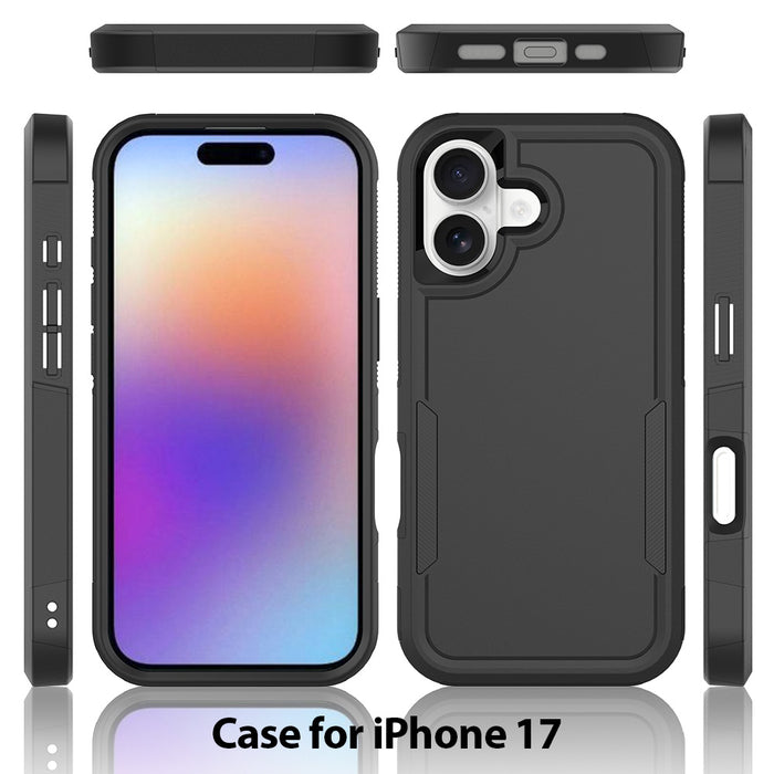 USP Case For iPhone 17 Black Armor Light Case