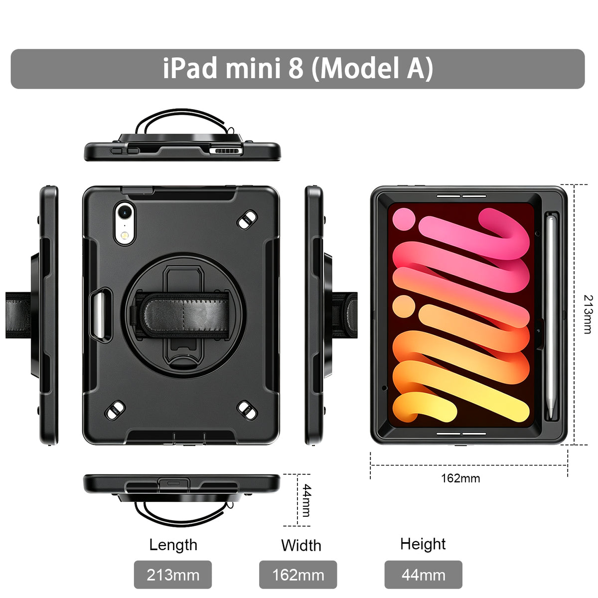 iPad mini 8.5-inch (A20 Pro, 2026) Rugged Case