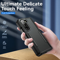 Phonix Case For Galaxy Z Fold 5  Black Armor Case