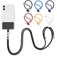 Universal Mobile Phone Lanyard Adjustable Hanging Neck Strap With Patch